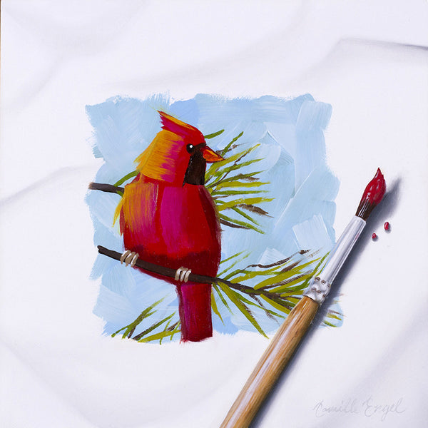 284 • ”Paint Me Red” (Wet Paint Series) Fine Art Canvas
